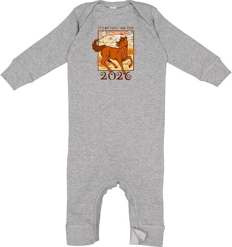 inktastic It's My First 2026 Chinese New Year Horse Baby Romper Coveralls in Saudi Arabia