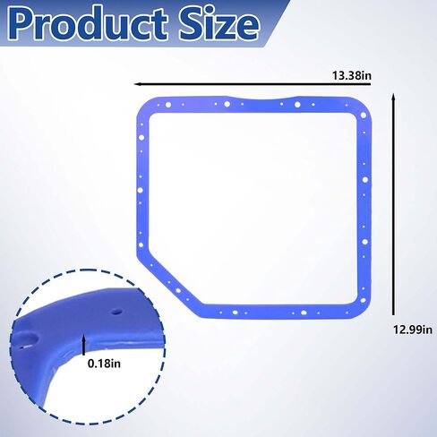 حشية وعاء زيت ناقل الحركة لـ GM Turbo 350 | بديل لموروسو 93102 | تمت ترقيته بطبقة فولاذية | مطاط مبركن عالي التحمل لمتانة وختم فائقين in Kuwait