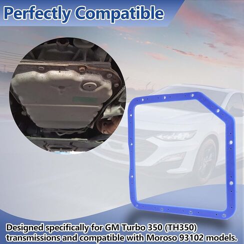 حشية وعاء زيت ناقل الحركة لـ GM Turbo 350 | بديل لموروسو 93102 | تمت ترقيته بطبقة فولاذية | مطاط مبركن عالي التحمل لمتانة وختم فائقين in Kuwait