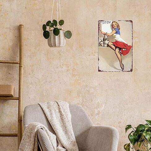 سرطان القولون الوعي اليعسوب علامة جدار ديكور الفن ملصق خمر معدن القصدير علامة مضحك المرآب غرفة الحمام رجل كهف مكتب شقة النوم علامة الجدار الديكور هدية 8x12 في in Kuwait