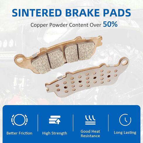 Brake Pads Front Rear Sintered for Honda VTX1800 Fury Interstate Sabre Stateline 1300-ABS VT1300 Shadow Aero 750-ABS VT750 in Saudi Arabia