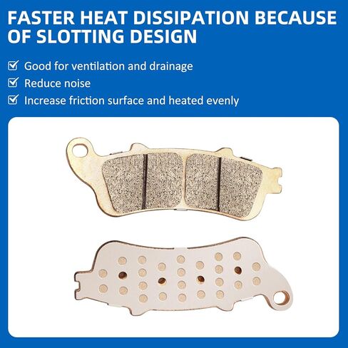 Brake Pads Front Rear Sintered for Honda VTX1800 Fury Interstate Sabre Stateline 1300-ABS VT1300 Shadow Aero 750-ABS VT750 in Saudi Arabia