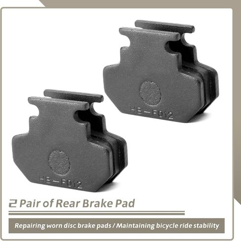 2 Pair Rear Brake Pad Compatible with Tuttio Soleil01 Electric Dirt Bike Disc Brake Pads Replacement for Tutti Soleil 01 E-Bike Bicycle Braking Accessories in Kuwait