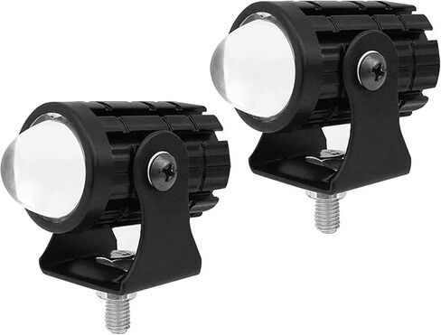 Tyenaza 2 قطعة LED دراجة نارية القيادة الخفيفة، دراجة نارية أضواء LED مع مفتاح المقود عالية منخفضة شعاع مزدوج الألوان للماء لشاحنة SUV ATV UTV جرار in Kuwait