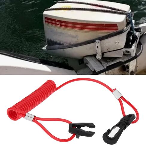 2Pcs Boat Emergency Kill Switch Lanyard Compatible with Johnson Compatible with Evinrude OMC Sierra MP28880 in Saudi Arabia