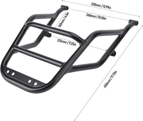 Fabater Rear Luggage Rack for R12 2024-2025, Rear Carrier Luggage Rack, Tail Bag Storage Rack Support in Saudi Arabia