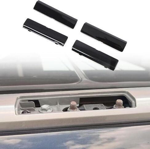 لتويوتا هايلاندر 2020-2024 البلاستيك سقف القضبان رف نهاية غطاء قذيفة استبدال اكسسوارات السيارات 4 قطعة (أسود) in Kuwait