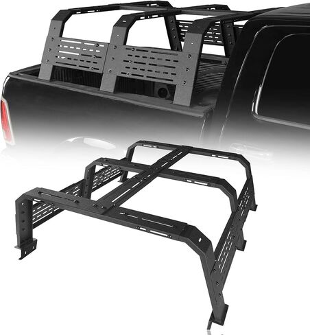 Hooke Road 18.8" High Overland Bed Rack for Full-Size Trucks Without Bed Rails - Compatible with Ford F-150 & Raptor, Dodge Ram 1500, Chevy Silverado 1500, GMC Sierra 1500 in Saudi Arabia