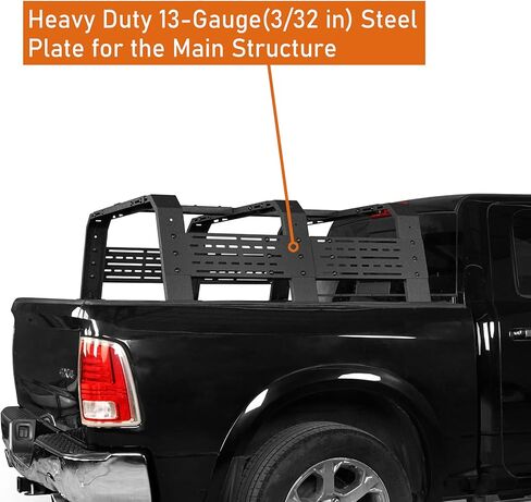 Hooke Road 18.8" High Overland Bed Rack for Full-Size Trucks Without Bed Rails - Compatible with Ford F-150 & Raptor, Dodge Ram 1500, Chevy Silverado 1500, GMC Sierra 1500 in Saudi Arabia