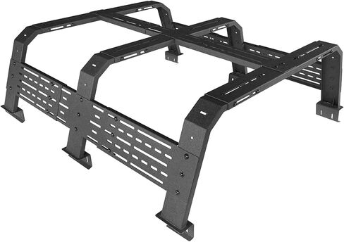 Hooke Road 18.8" High Overland Bed Rack for Full-Size Trucks Without Bed Rails - Compatible with Ford F-150 & Raptor, Dodge Ram 1500, Chevy Silverado 1500, GMC Sierra 1500 in Saudi Arabia