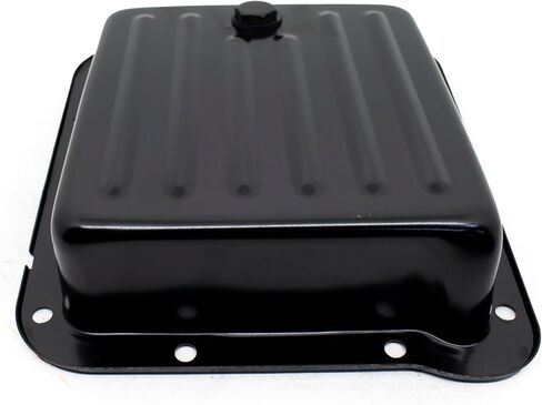 Steel Stock Capacity Transmission Pan – Fits Ford C4 (Case Fill Style) – Black Finish, Finned Design in Saudi Arabia