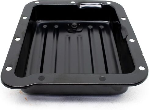 Steel Stock Capacity Transmission Pan – Fits Ford C4 (Case Fill Style) – Black Finish, Finned Design in Saudi Arabia