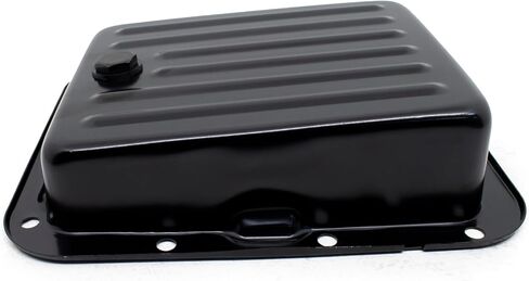 Steel Stock Capacity Transmission Pan – Fits Ford C4 (Case Fill Style) – Black Finish, Finned Design in Saudi Arabia