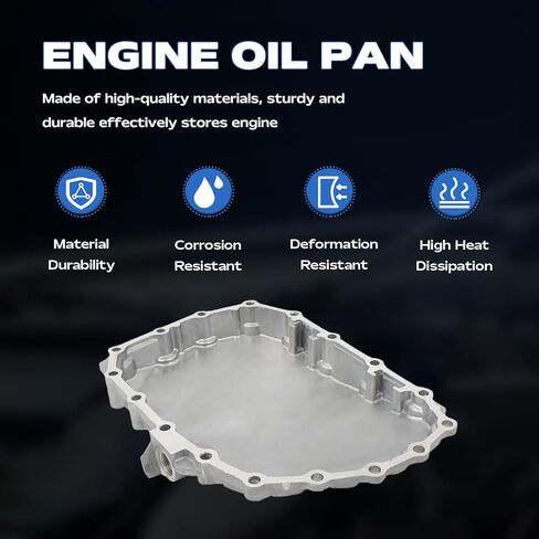 وعاء زيت ناقل الحركة من AUCERAMIC مع قابس تصريف متوافق مع Honda 2015-2019 Fit 1.5L L4 HR-V 2016-2018 1.8L L4 يستبدل 21151-5T0-000 in Kuwait
