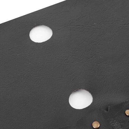 Estink Motorcycle Saddlebag, Black PU Leather with Fringe Tassel, Retro Foot Pedal Cover, Universal, 2 Pack in Kuwait