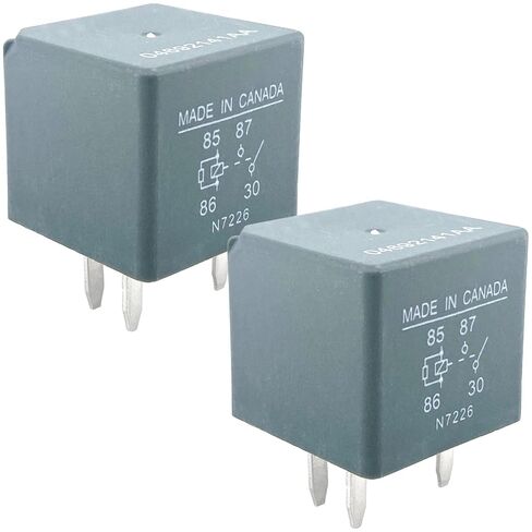 04692141AA مرحل محرك منفاخ HVAC (عبوة من قطعتين)، مرحل صغير SPST 12 فولت 4 دبابيس متوافق مع 2008-2010 كرايسلر تاون آند كانتري، دودج جراند كارافان، جيب ليبرتي، يعمل على إصلاح مشكلات تدفق هواء التيار المتردد in Saudi Arabia