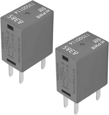 مرحل تكييف هواء السيارة، 4 قطع DC 12V 40A 4-Pin مرحلات مروحة تيار متردد متعددة الأغراض عالية الطاقة، ملحقات بديلة للسيارات OEM # 13500114/8385، متوافقة مع Acadia XT5 H2 in Saudi Arabia