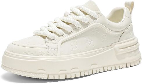 Men's Platform Fashion Sneakers Low Top Casual Walking Shoes Comfort Non-Slip Lace Up Footwear in Saudi Arabia