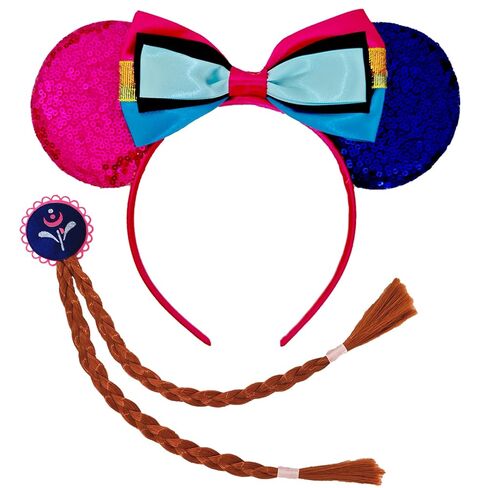 عصابات رأس من ZHENNAN Elas على شكل فأر مع شعر مستعار أبيض، عصابات شعر على شكل فيونكة إلسا للنساء وإكسسوارات شعر لتزيين أعياد الميلاد in Kuwait