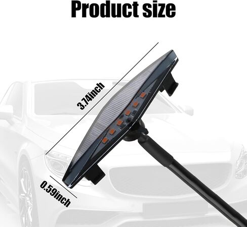 cueclue Pack-4 مصابيح LED للشبكة الأمامية للسيارة، 3.7 بوصة × 0.59 بوصة ضوء المصد الأمامي مع حزام، مصابيح زخرفية شبكية مقاومة للماء ABS لشبكة Toyota 4Runner TRD Pro 2014-2022 (أصفر) in Kuwait