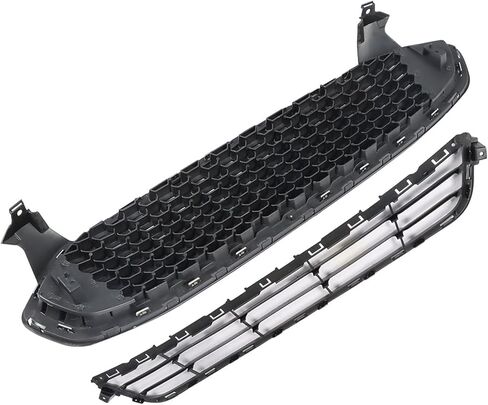 Front Bumper Grille Upper Lower Black Grill Kit Replacement for 2013 2014 2015 2016 Fusion in Saudi Arabia