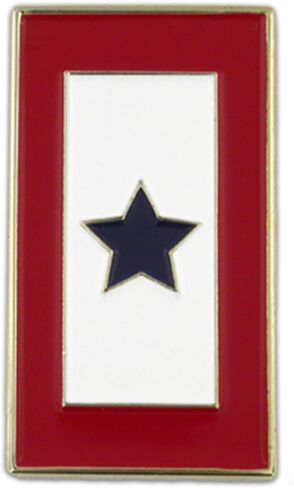 PinMart Military Patriotic Stars Service Flag Enamel Lapel Pin in Saudi Arabia