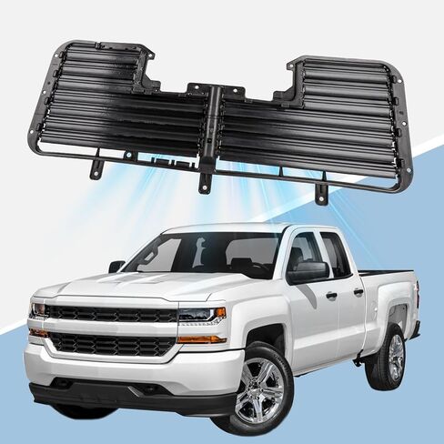 مجموعة مصراع الشبكة النشطة متوافقة مع Chevy Silverado 1500 2017 2018 2019 GMC Sierra 1500 مدخل الهواء مصراع مع استبدال المحرك لـ 84363184 in Kuwait