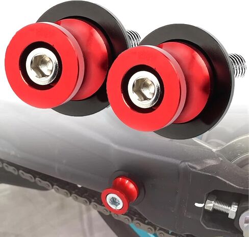 Universal M6 Swing arm Sliders Spools - 2pcs 6mm Motocycle Swingarm Stand Screw Yamaha FZ01 FZ03 FZ09 FZ10 MT01 MT03 MT07 MT09 MT125 FZ1 FZ6 FZ8 FZS1000 FZS600(Black) in Kuwait