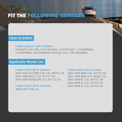مجموعة حشية غطاء صمام المحرك متوافقة مع Honda Accord Pilot Odyssey 2003-2008 لاستبدال Acura MDX RLTL 3.0L 3.2L 3.5L 3.7L 2005 2006 2007 2008 2009 2010 استبدال VS50607R in Saudi Arabia