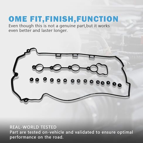 Engine Valve Cover Gasket Set Compatible with Chevy Malibu HHR Cobalt Replacement for Pontiac G5 G6 Pursuit Solstice L4 2.2L 2.4L 2006 2007 2008 2009 2010 2011 2012 Replace VS50769R 12598014 in Saudi Arabia