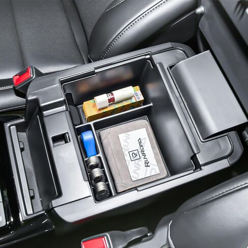 RUNROAD Center Console Organizer Tray Compatible with 2026 2025 2024 2023 2022 2021 2020 Ford Explorer Accessories, Armrest Storage Box For Explorer XLT Limited Platinum Middle Console Dividers, Black in Saudi Arabia