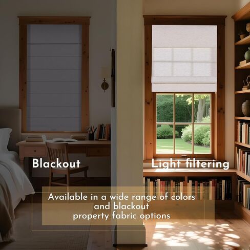 ظلال رومانية لتصفية الضوء من persilux للنوافذ الداخلية اللاسلكية، ستائر رومانية من قماش الكتان قابلة للسحب، ظلال نوافذ الخصوصية للباب، غرفة النوم، المكتب، سهلة التركيب، كريم ترشيح الضوء، حجم مخصص in Kuwait