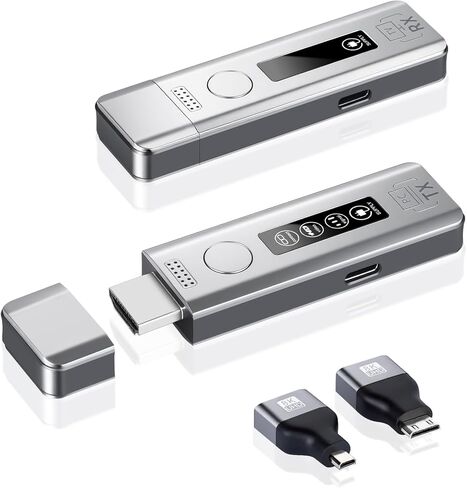 Wireless HDMI Transmitter and Receiver for TV: Plug & Play Portable Wireless HDMI Extender Kit, 5G+2.4G, 4K Decode & 1080P Output for Office/Cinema/Playroom- Office Staff/Teacher/Player in Saudi Arabia