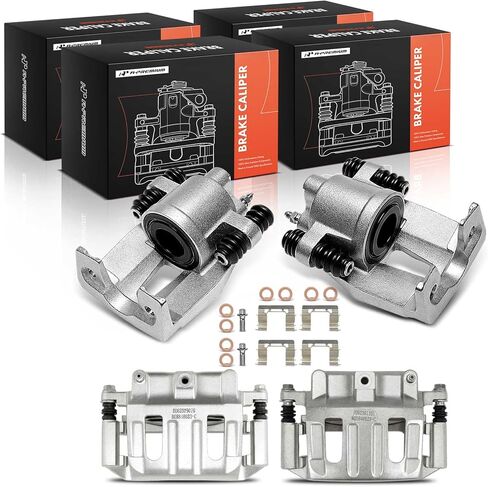 A-Premium Disc Brake Caliper Assembly with Brackets Compatible with Dodge Vehicles - Dakota 2003 2004 - Front and Rear, Driver and Passenger Side in Saudi Arabia
