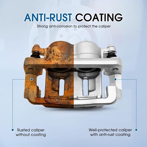 2x فرجار أمامي يسار ويمين - استبدال فرجار الفرامل القرصية لفورد F-250 5.0L 1980-1985، لفورد F-250 5.8L 1980-1985، لفورد F-250 6.6L 1980-1982، لفورد F-250 6.9L 1983-1985 in Kuwait