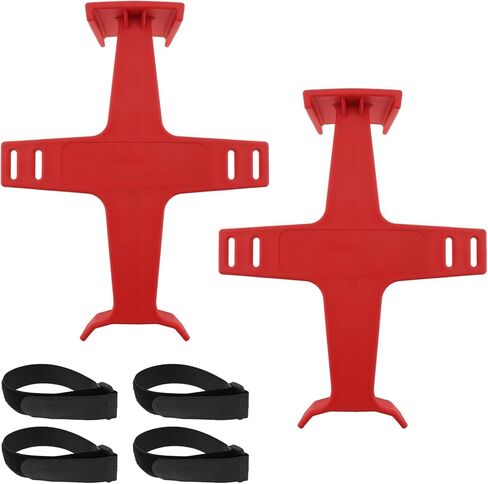Windance 2PCS 11.2 Inch 30cm Motorcycle Front Fork Saver, Fork Support Brace Suspension Guard Protector for Dirt Pit Bike Motocross with 2 Hook Loop Fastener Straps (Red) in Saudi Arabia