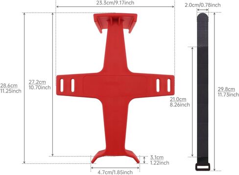 Windance 2PCS 11.2 Inch 30cm Motorcycle Front Fork Saver, Fork Support Brace Suspension Guard Protector for Dirt Pit Bike Motocross with 2 Hook Loop Fastener Straps (Red) in Saudi Arabia