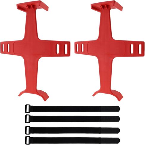 Windance 2PCS 11.2 Inch 30cm Motorcycle Front Fork Saver, Fork Support Brace Suspension Guard Protector for Dirt Pit Bike Motocross with 2 Hook Loop Fastener Straps (Red) in Saudi Arabia
