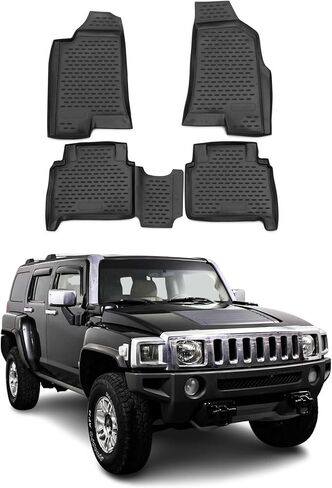 OMAC Cargo Mats Liner لـ Hummer H3 2006-2010 الصندوق الخلفي مقاوم للماء TPE بيج in Saudi Arabia
