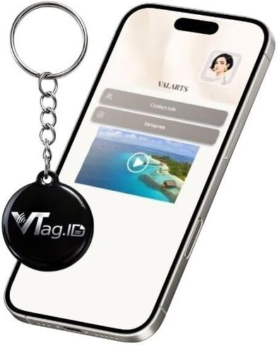 NFC Keychain - VALARTS – Smart Digital Business Card – Ntag213 (1, Diamond) in Saudi Arabia