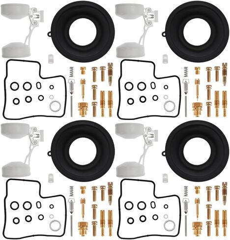 4 Pcs Carburetor Rebuild Kits Replacement for Honda Interceptor 700 VF700F Magna VF700C 1984 1985 V45 Sabre VF750S 82-83 Carb Repair Kit with Float Diaphragm in Saudi Arabia