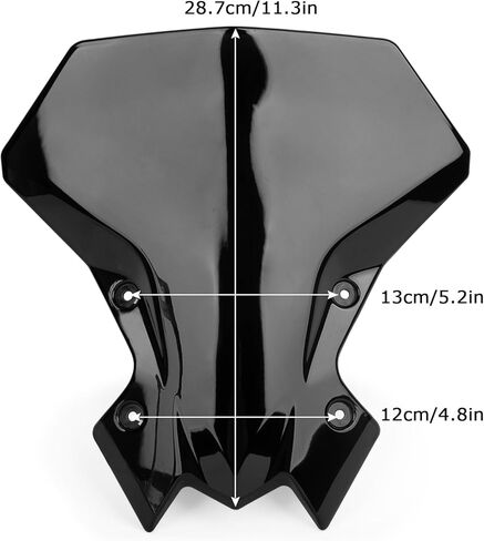 PSLER Windshield for Z900 2021-2023 - Windshield Windscreen Baffle Air Wind Deflector Front Flyscreen for Z900 Z 900 2020-2023 Z650 2021-2023,Black in Saudi Arabia