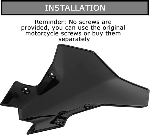 PSLER Windshield for Z900 2021-2023 - Windshield Windscreen Baffle Air Wind Deflector Front Flyscreen for Z900 Z 900 2020-2023 Z650 2021-2023,Black in Saudi Arabia