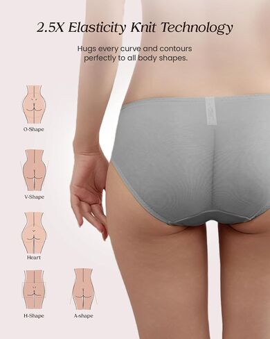 100% Mulberry Silk Underwear, Women's Silk Satin Hipster Panties, Ultra Breathable Bikini Panties for Women in Saudi Arabia
