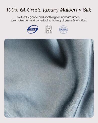 100% Mulberry Silk Underwear, Women's Silk Satin Hipster Panties, Ultra Breathable Bikini Panties for Women in Saudi Arabia