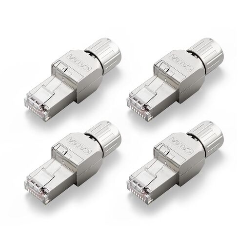 VCELINK RJ45 Toolless Connector, Zinc Alloy Shielded Tool Free Ethernet Plug, Up to 10 Gbps, Support 22 to 24 AWG Network Cable (CAT7, 12-Pack) in Saudi Arabia