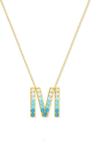 قلادات STORYJEWELLERY الأولية للنساء، قلادة أولية من الفضة الإسترلينية عيار 925، قلادة بحروف أنيقة مع سحر أولي، قلادة ذهبية للنساء، هدايا عيد الأم، هدية تخرج in Saudi Arabia