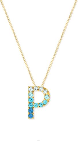 قلادات STORYJEWELLERY الأولية للنساء، قلادة أولية من الفضة الإسترلينية عيار 925، قلادة بحروف أنيقة مع سحر أولي، قلادة ذهبية للنساء، هدايا عيد الأم، هدية تخرج in Kuwait