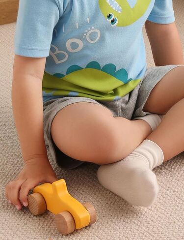 Yoofoss Toddler Pajamas Organic Cotton Baby Girl Boy Pajamas Summer Short Sleeve Kids Clothes Snug Fit Pjs Set 2 Piece in Kuwait