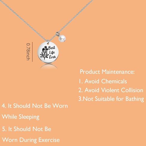 Lywjyb Birdgot Best Life Ever Necklace JW Pioneer Gift Religious Jewelry Special Convention Merch in Saudi Arabia